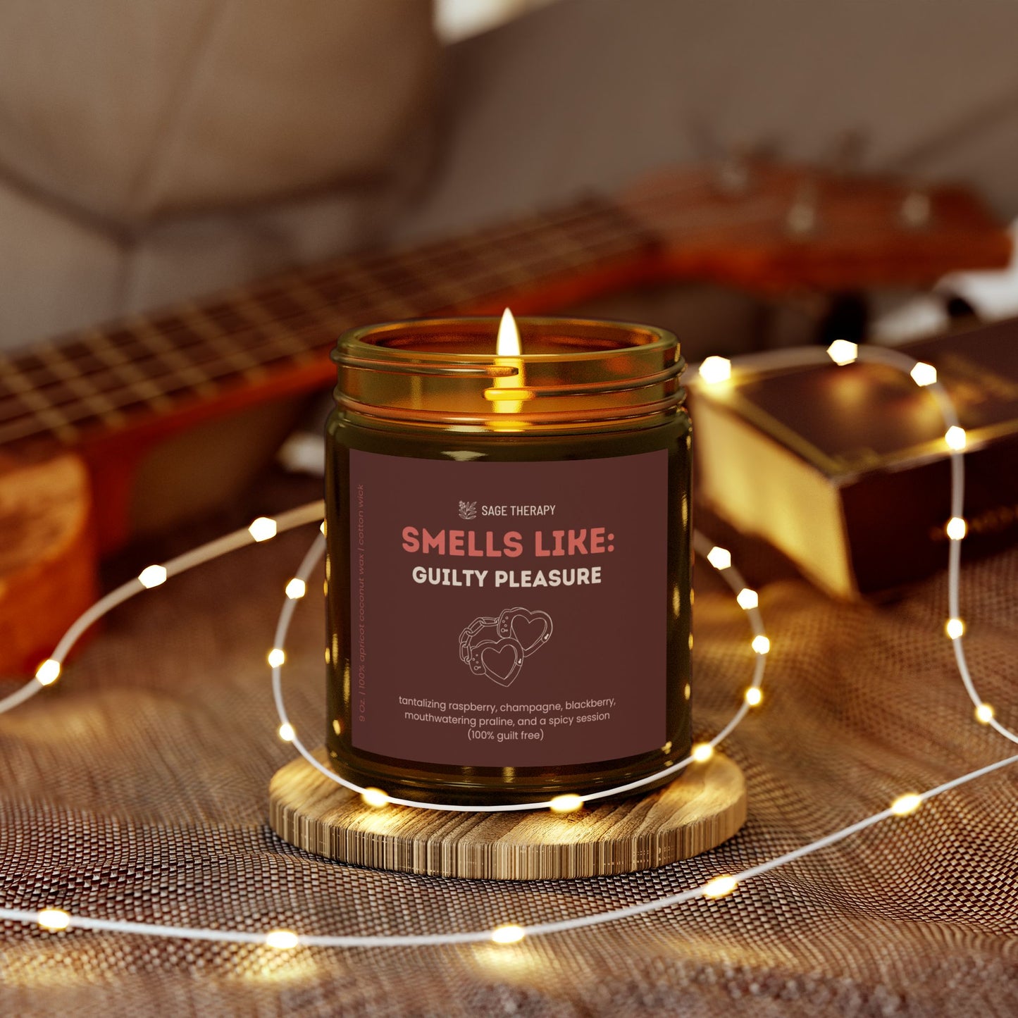 Smells Like Guilty Pleasure: Raspberry & Champagne Candle