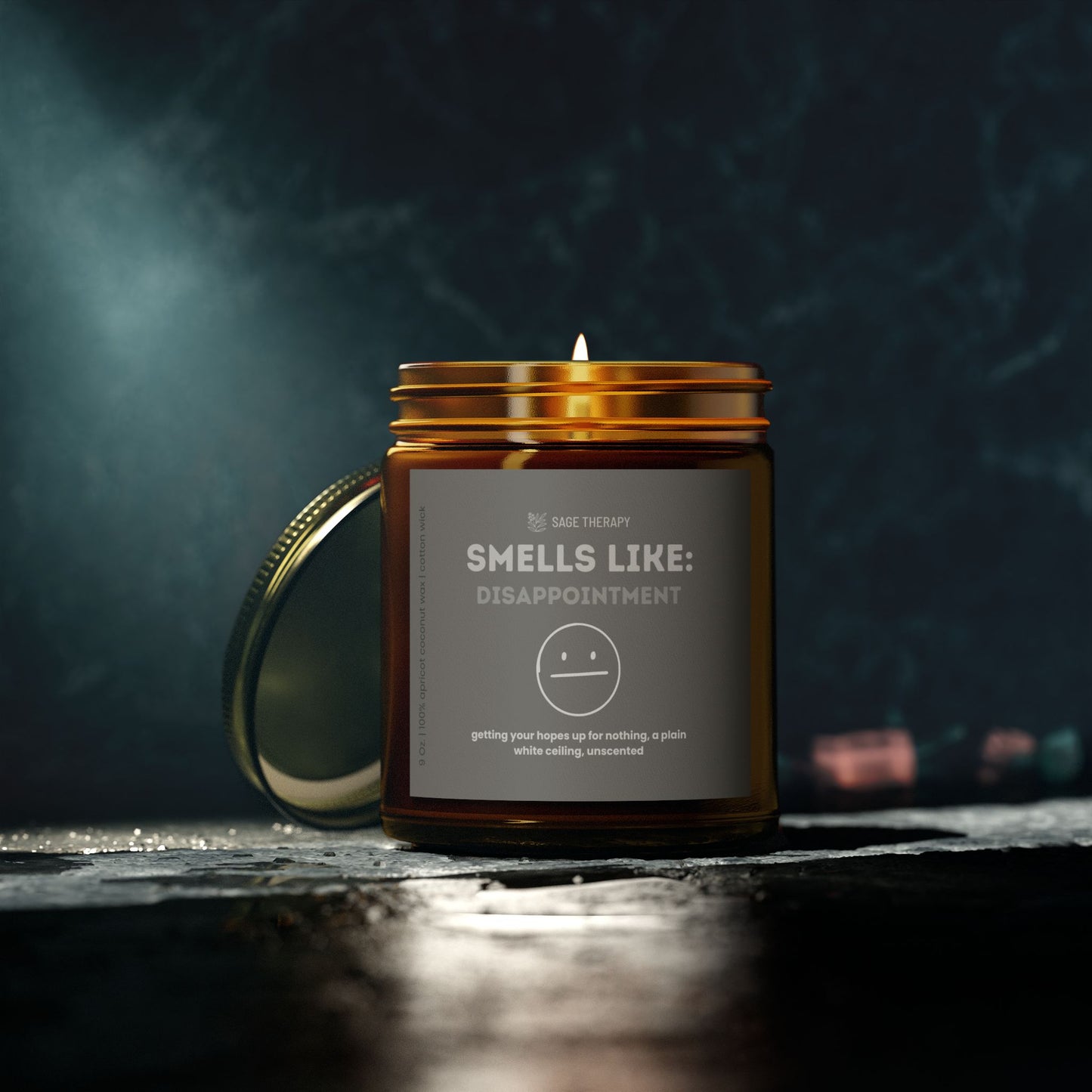 Smells Like Disappointment: Unscented Candle
