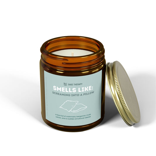Smells Like Screaming Into a Pillow Candle: Cashmere & Bergamot