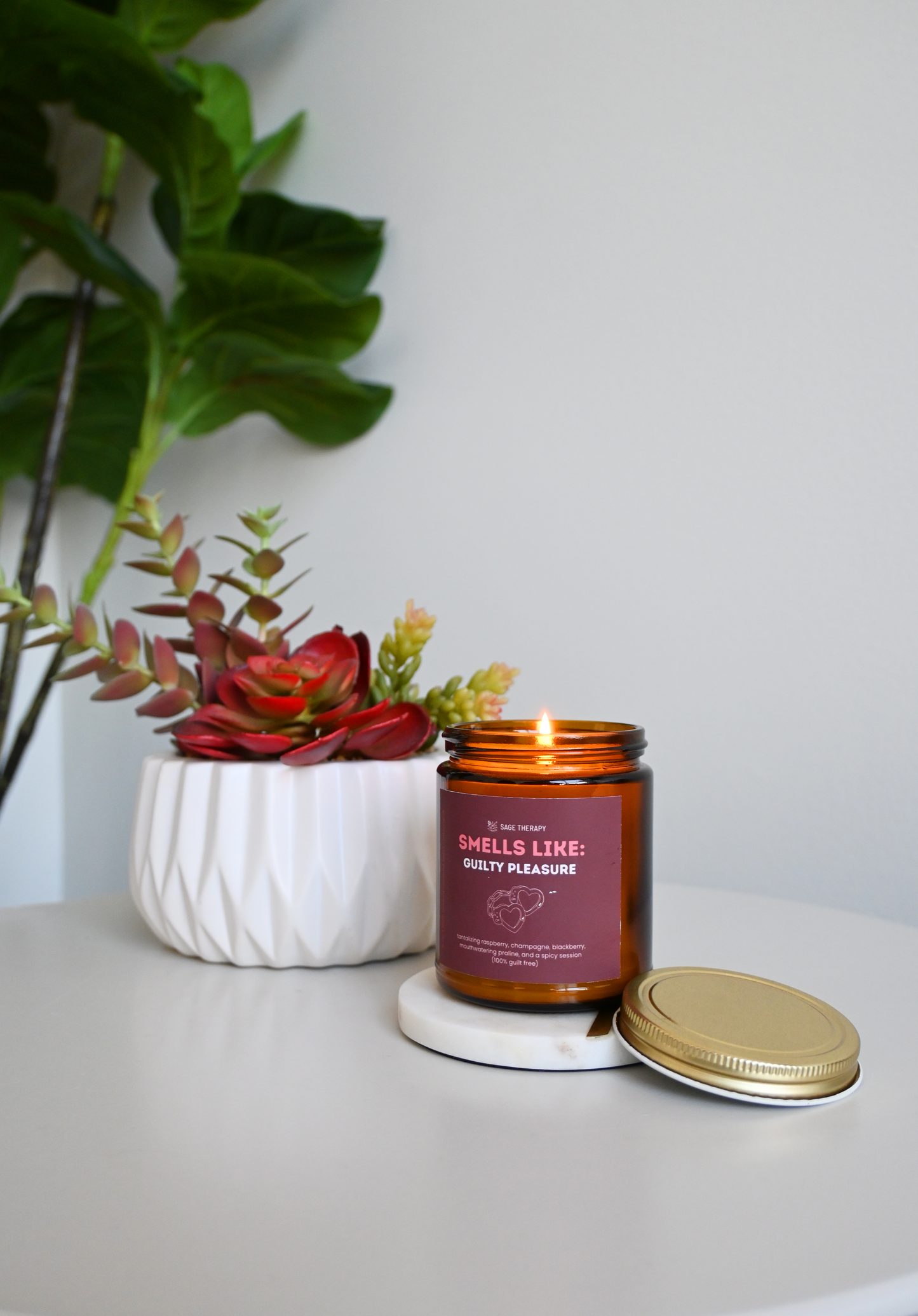 Smells Like Guilty Pleasure: Raspberry & Champagne Candle
