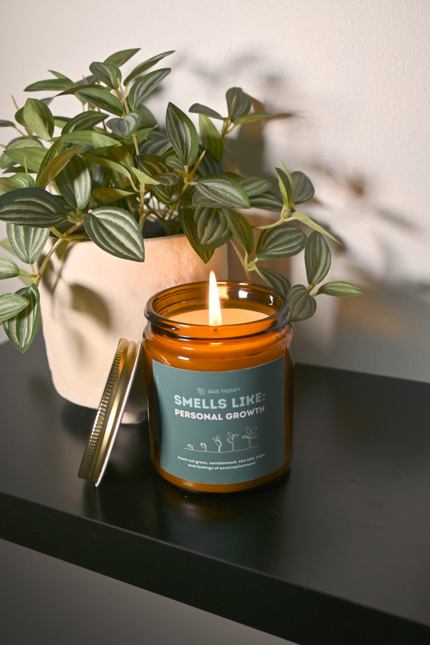 Smells Like Personal Growth: Sage & Sea Salt Candle