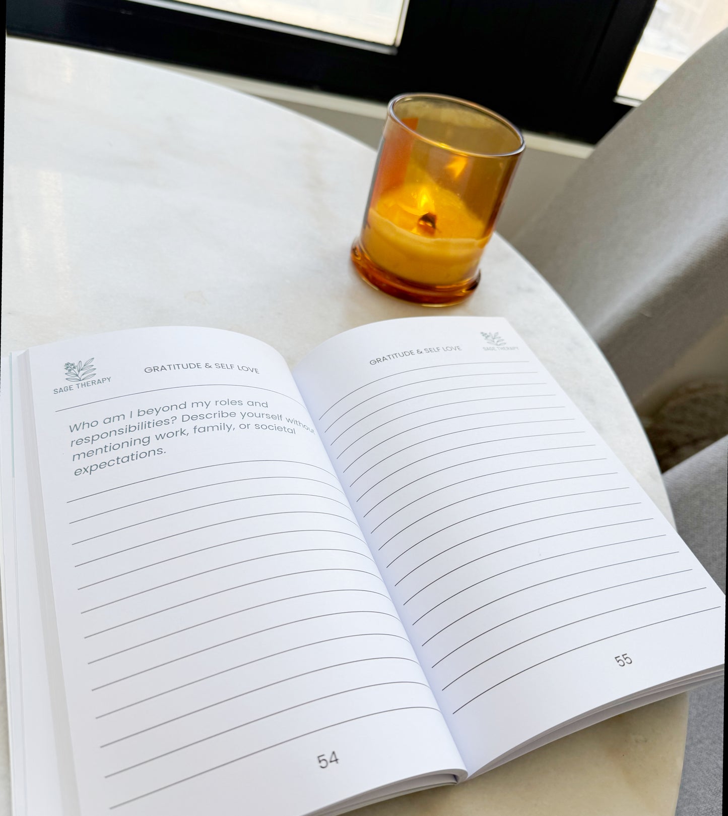 From Chaos To Calm - Prompted Reflection Journal by Sage Therapy