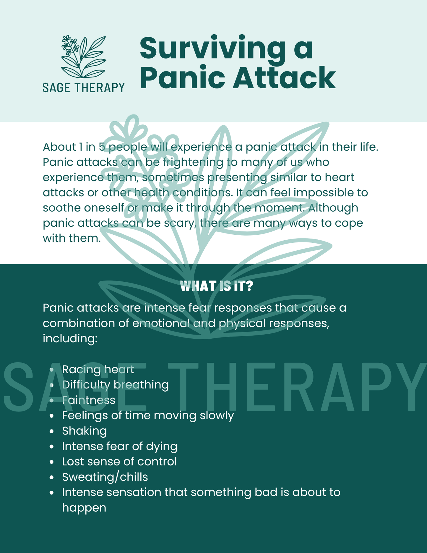 Surviving a Panic Attack: Information and Tips (3 pages)
